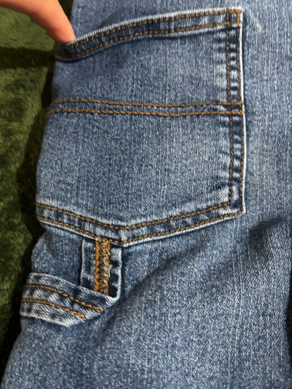 OshKosh B’gosh Boys Jean Denim Cargo Overalls 5T Utility Bib Pants
